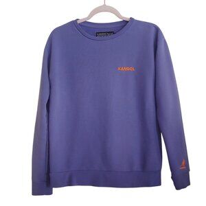 Kangol Purple Pullover Sweatshirt Logo Soft Women's XS